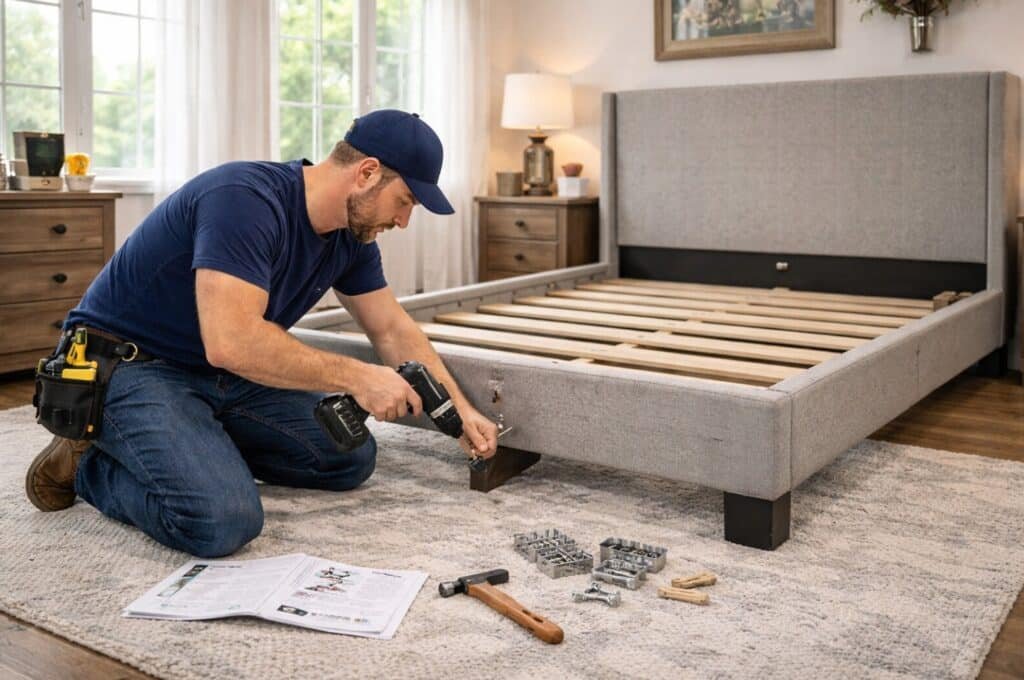 Professional Ashley Furniture bed assembly in Boca Raton, Florida