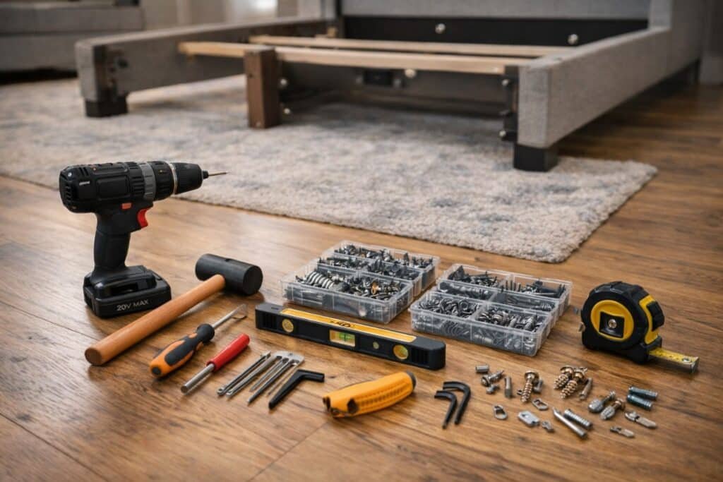 Professional tools used for Ashley Furniture assembly service