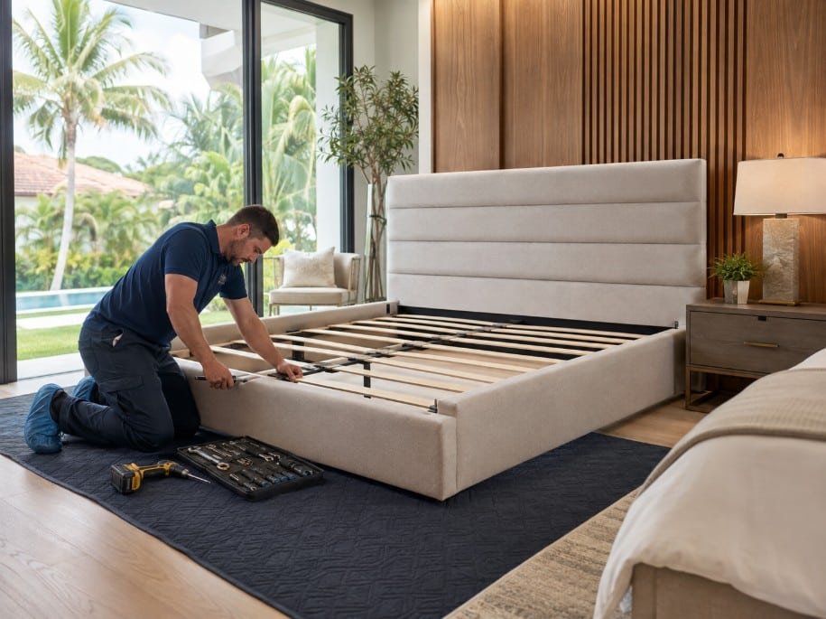 Bed frame and bedroom furniture assembly service in Boca Raton