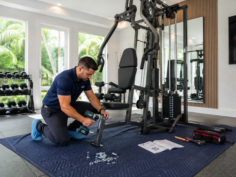 Home gym and fitness equipment assembly in Boca Raton