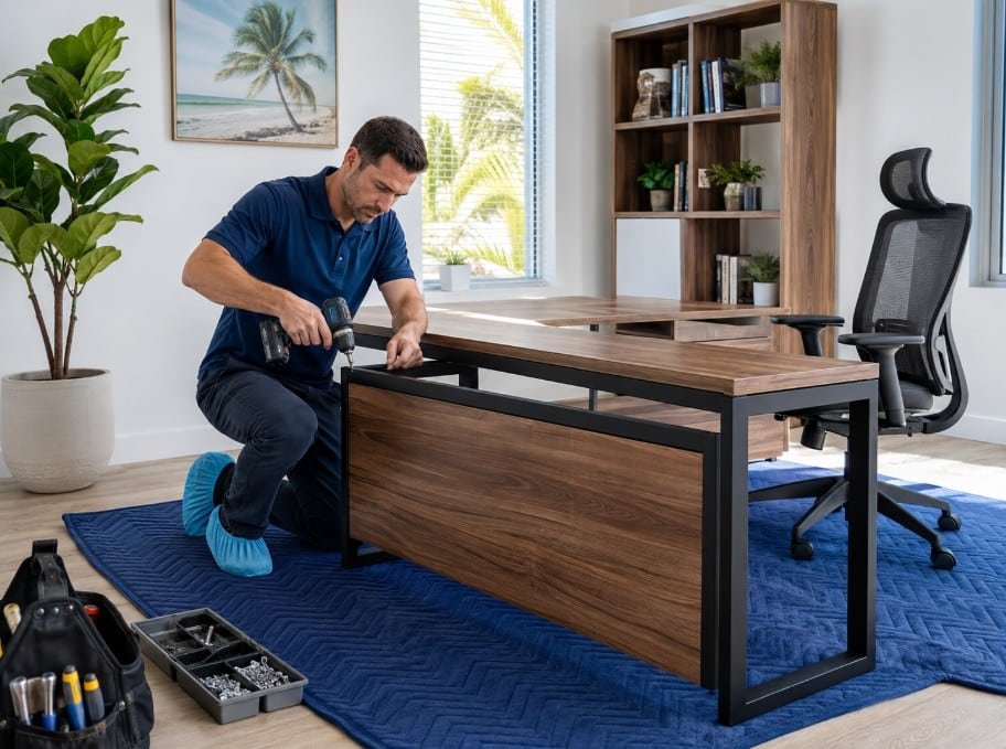 Professional office furniture assembly in Boca Raton